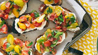 Grilled Country Bread With Zhug Spice Ricotta And Tomato Bruschetta Grilled Country Bread With Zhug Spice Ricotta And Tomato Bruschetta