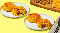 Turkey Sausage & Cheese Egg Bites The perfect on-the-go breakfast. | 2 servings (4 Egg Bites) Turkey Sausage & Cheese Egg Bites The perfect on-the-go breakfast. | 2 servings (4 Egg Bites)
