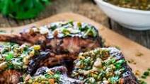 Pork Chops with Pistachio Salmuera Pork Chops with Pistachio Salmuera