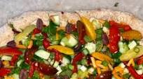 Mediterranean Salad Pizza Mediterranean Salad Pizza