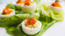 Midwestern Smoked Trout Deviled Eggs Midwestern Smoked Trout Deviled Eggs