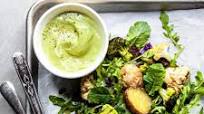 Roasted Vegetable & Kale Salad with Vegan Avocado Caesar Dressing Roasted Vegetable & Kale Salad with Vegan Avocado Caesar Dressing