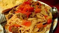 Spaghetti with Sausage and Peppers Spaghetti with Sausage and Peppers