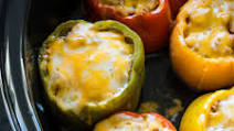 Slow Cooker Steakhouse Stuffed Peppers Slow Cooker Steakhouse Stuffed Peppers