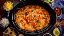 Slow Cooker Cheesy Refried Bean Dip Slow Cooker Cheesy Refried Bean Dip