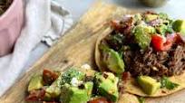 Barbacoa Grass-fed Beef Tostadas Barbacoa Grass-fed Beef Tostadas