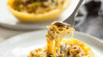 Spaghetti Squash Alfredo | Instant Pot Spaghetti Squash {+ VIDEO} Spaghetti Squash Alfredo | Instant Pot Spaghetti Squash {+ VIDEO}