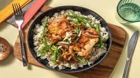Pinoy-Style Chicken Adobo with Garlic Rice and Green Beans Pinoy-Style Chicken Adobo with Garlic Rice and Green Beans