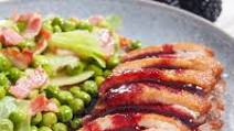 Pan-seared duck breast with blackberry sauce Pan-seared duck breast with blackberry sauce