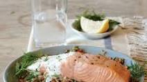 Broiled Salmon with Creamy Lemon-Dill Sauce Broiled Salmon with Creamy Lemon-Dill Sauce