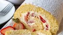 Strawberry Swiss Roll Cake Strawberry Swiss Roll Cake