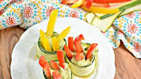 Easy Avocado Zucchini Roll Ups Easy Avocado Zucchini Roll Ups