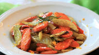 Orange-Maple Roasted Carrots and Fennel Orange-Maple Roasted Carrots and Fennel