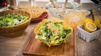 Cristina Ferrare's Parmesan Salad Bowls With Light Caesar Salad Cristina Ferrare's Parmesan Salad Bowls With Light Caesar Salad