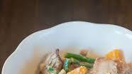 Ginataang Lechon Kawali with Kalabasa and Long Green Beans Ginataang Lechon Kawali with Kalabasa and Long Green Beans