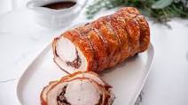 Rolled Pork Belly with Cranberry Christmas Stuffing Rolled Pork Belly with Cranberry Christmas Stuffing