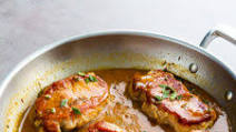 Pan-seared Pork Chops with Apricot Dijon Mustard Sauce Pan-seared Pork Chops with Apricot Dijon Mustard Sauce