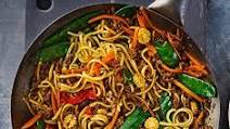 Pork noodle stir-fry Pork noodle stir-fry