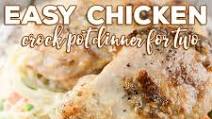 Easy Chicken Crock Pot Dinner for Two Easy Chicken Crock Pot Dinner for Two