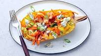 Spaghetti Squash with Buffalo Shrimp Spaghetti Squash with Buffalo Shrimp