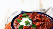 Slow Cooker Sweet Potato Black Bean Chili with Quinoa Slow Cooker Sweet Potato Black Bean Chili with Quinoa