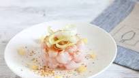 Tartare di ricciola, sedano e bottarga Tartare di ricciola, sedano e bottarga