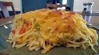 Jessica s Chicken Spaghetti (This dish is a treat or potluck meal. Not diet friendly) Jessica s Chicken Spaghetti (This dish is a treat or potluck meal. Not diet friendly)