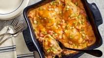 Ham and Cheddar Pierogi Bake Ham and Cheddar Pierogi Bake
