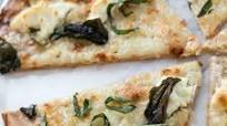 Basil and Garlic White Pizza Basil and Garlic White Pizza