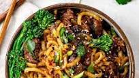 Vegan Sesame Beef Yaki Udon Noodles Vegan Sesame Beef Yaki Udon Noodles