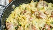 Creamy Garlic Pork with Cabbage Creamy Garlic Pork with Cabbage