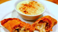 Old El Paso® Refried Beans, Chicken, Cheese Empanadas with Creamy Lime Cilantro Dip Old El Paso® Refried Beans, Chicken, Cheese Empanadas with Creamy Lime Cilantro Dip