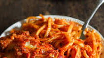 Chicken Spaghetti in Homemade Italian Tomato Sauce Chicken Spaghetti in Homemade Italian Tomato Sauce