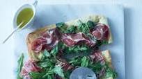 Foccacia with herb salad and torn coppa Foccacia with herb salad and torn coppa