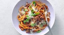 One-Pot Spaghetti with Meat and Mushroom Ragu One-Pot Spaghetti with Meat and Mushroom Ragu