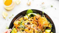 Spicy Shrimp Caesar Spinach Salad Spicy Shrimp Caesar Spinach Salad