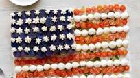 American Flag Caprese Salad American Flag Caprese Salad