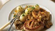 Braised pork chops with apples Braised pork chops with apples