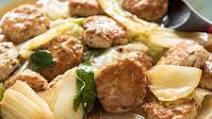 Simmered Pork Patties and Chinese Cabbage Simmered Pork Patties and Chinese Cabbage