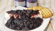 Goat Cheese Log with Rustlin' Rob's Blueberry Bourbon Pecan Jam Goat Cheese Log with Rustlin' Rob's Blueberry Bourbon Pecan Jam