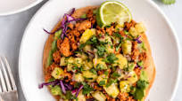 Chipotle Chicken Tostadas with Pineapple Salsa Chipotle Chicken Tostadas with Pineapple Salsa