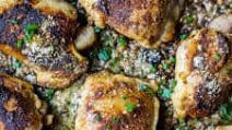 Skillet Garlic Parmesan Chicken Thighs Skillet Garlic Parmesan Chicken Thighs