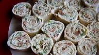 Bacon, Spinach, Chive and Cream Cheese Tortilla Roll-Ups Appetizer Bacon, Spinach, Chive and Cream Cheese Tortilla Roll-Ups Appetizer