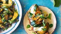 Jamie Oliver's zucchini and mozzarella bruschetta Jamie Oliver's zucchini and mozzarella bruschetta