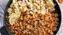 Garlic Butter Ground Turkey with Cauliflower Skillet Garlic Butter Ground Turkey with Cauliflower Skillet