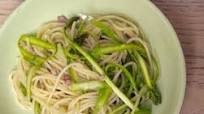 Spaghetti with shaved Asparagus Spaghetti with shaved Asparagus