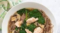 Salmon Miso Soup with Soba Noodles Salmon Miso Soup with Soba Noodles