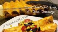 Oven Baked Beef, Bean, and Cheese Chimichangas #CincoDeMayo #SundaySupper Oven Baked Beef, Bean, and Cheese Chimichangas #CincoDeMayo #SundaySupper
