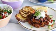Chicken Shawarma Latkes Chicken Shawarma Latkes