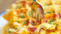 Ham and Cheese Hashbrown Waffles Ham and Cheese Hashbrown Waffles